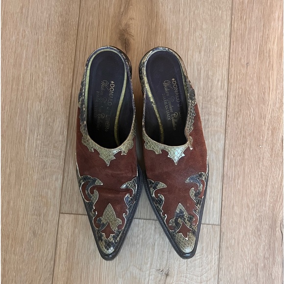 Donald Pliner Womens Size 6 Western Mule Couture Clogs - Picture 8 of 16
